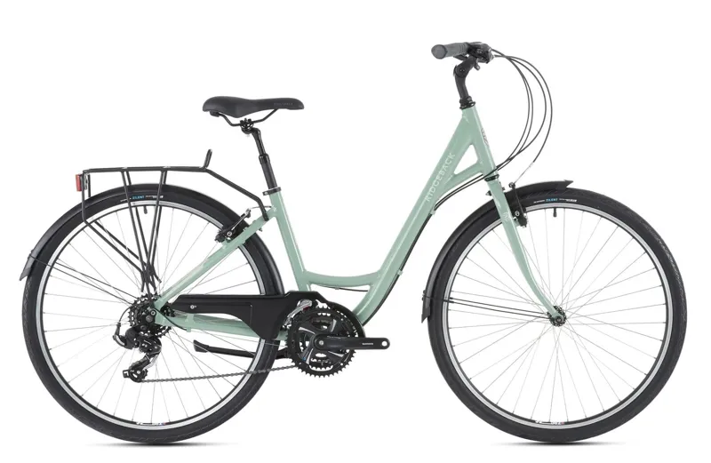 Ridgeback Avenida 21 Traditional Step Through Bike in Green